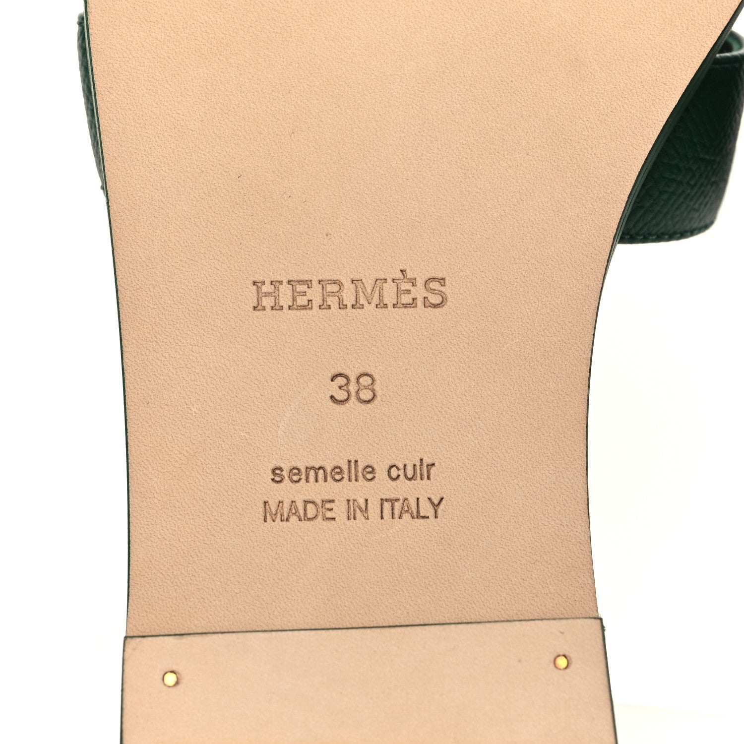 Hermes Epsom Oran Sandals 38 Cactus 6 of 9