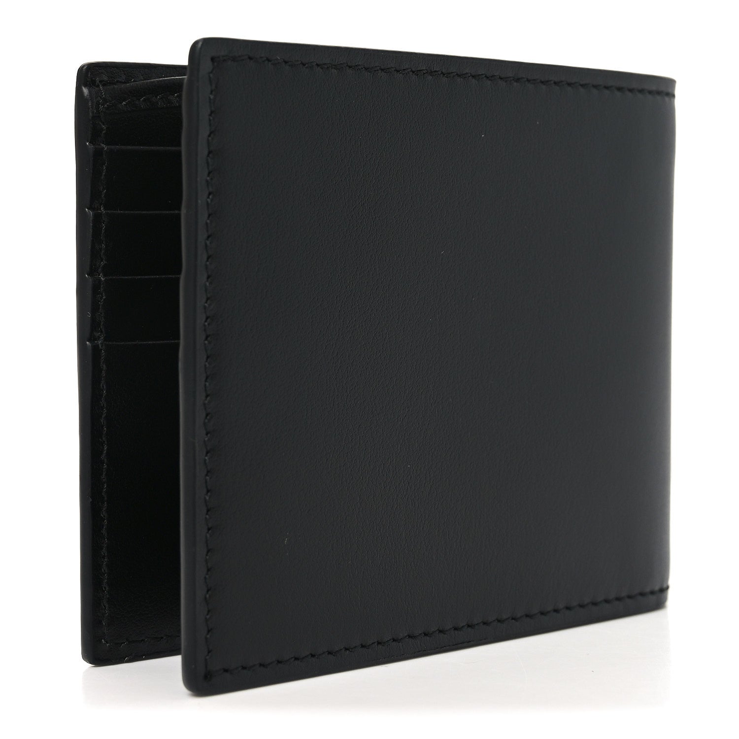 Gucci Plutone Calfskin Logo Bi-Fold Wallet Black 3 of 7