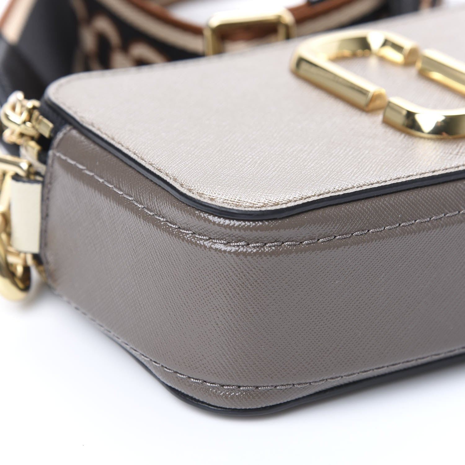 Marc Jacobs Saffiano Small Snapshot Camera Bag French Grey 9 of 11