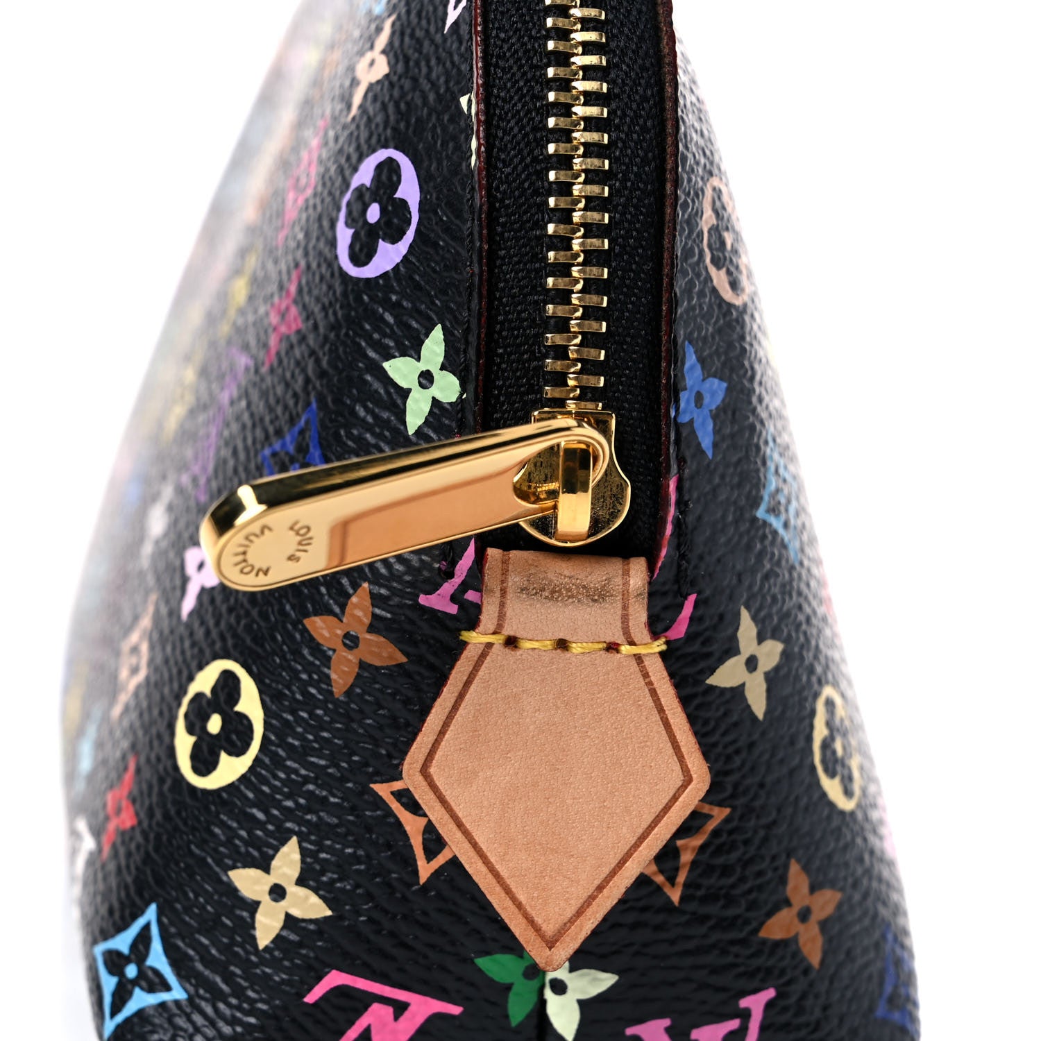 Louis Vuitton Monogram Multicolor Cosmetic Pouch Black Grenade 7 of 10