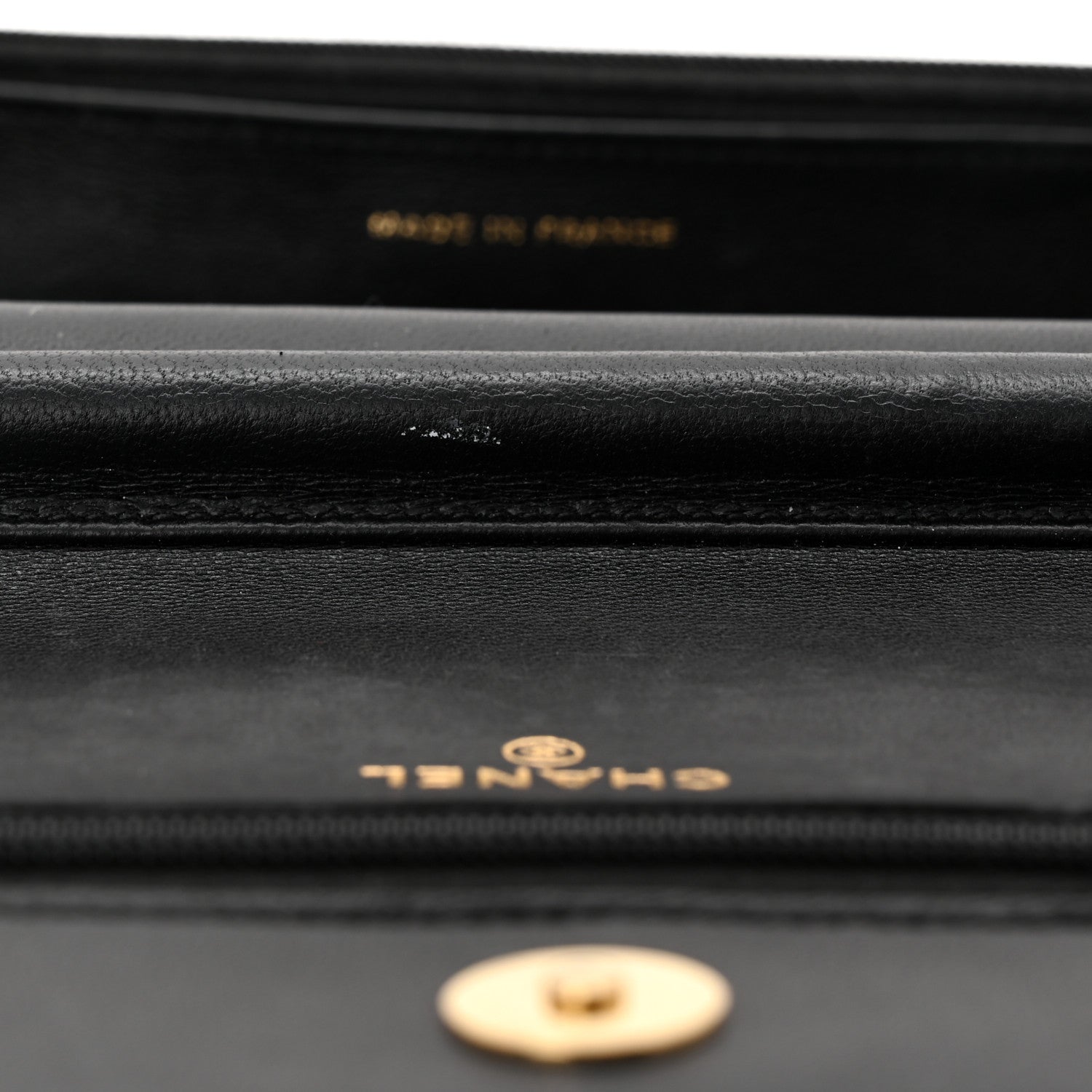 Chanel Lambskin Quilted Enamel Coco Casino Wallet On Chain WOC Black 13 of 15