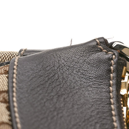Gucci Monogram Large D Gold Hobo Dark Brown 11 of 12