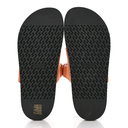 Hermes Suede Goatskin Womens Chypre Sandals 40 Rose Bois De Santal Rouge De Turin 5 of 8