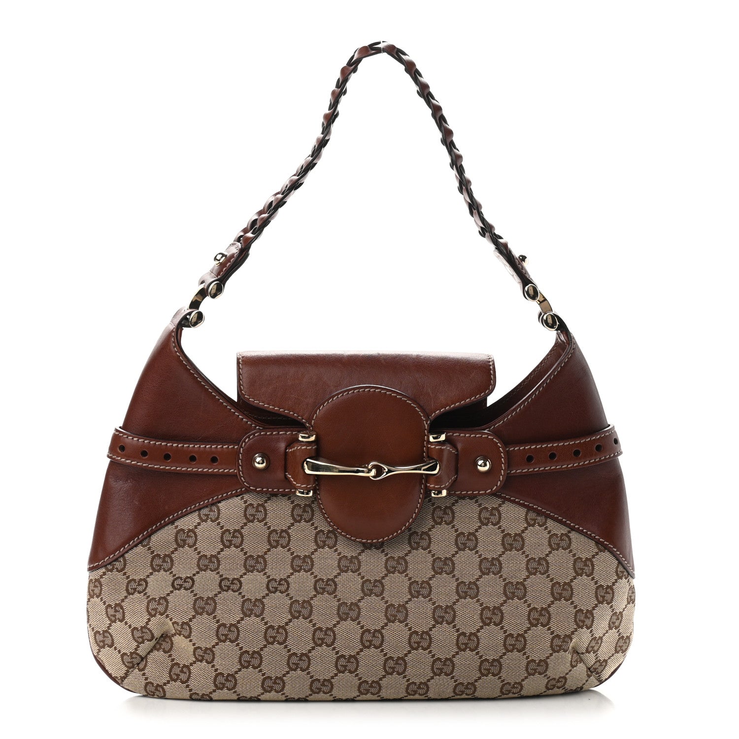 Gucci Monogram Pelham Shoulder Bag Brown 1 of 10