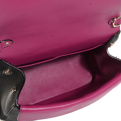 Christian Dior Bullcalf Small Be Dior Flap Black Fraise 5 of 10