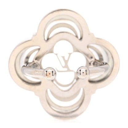 Louis Vuitton Metal Monogram Flower Berg Arafori Ring Silver 3 of 3