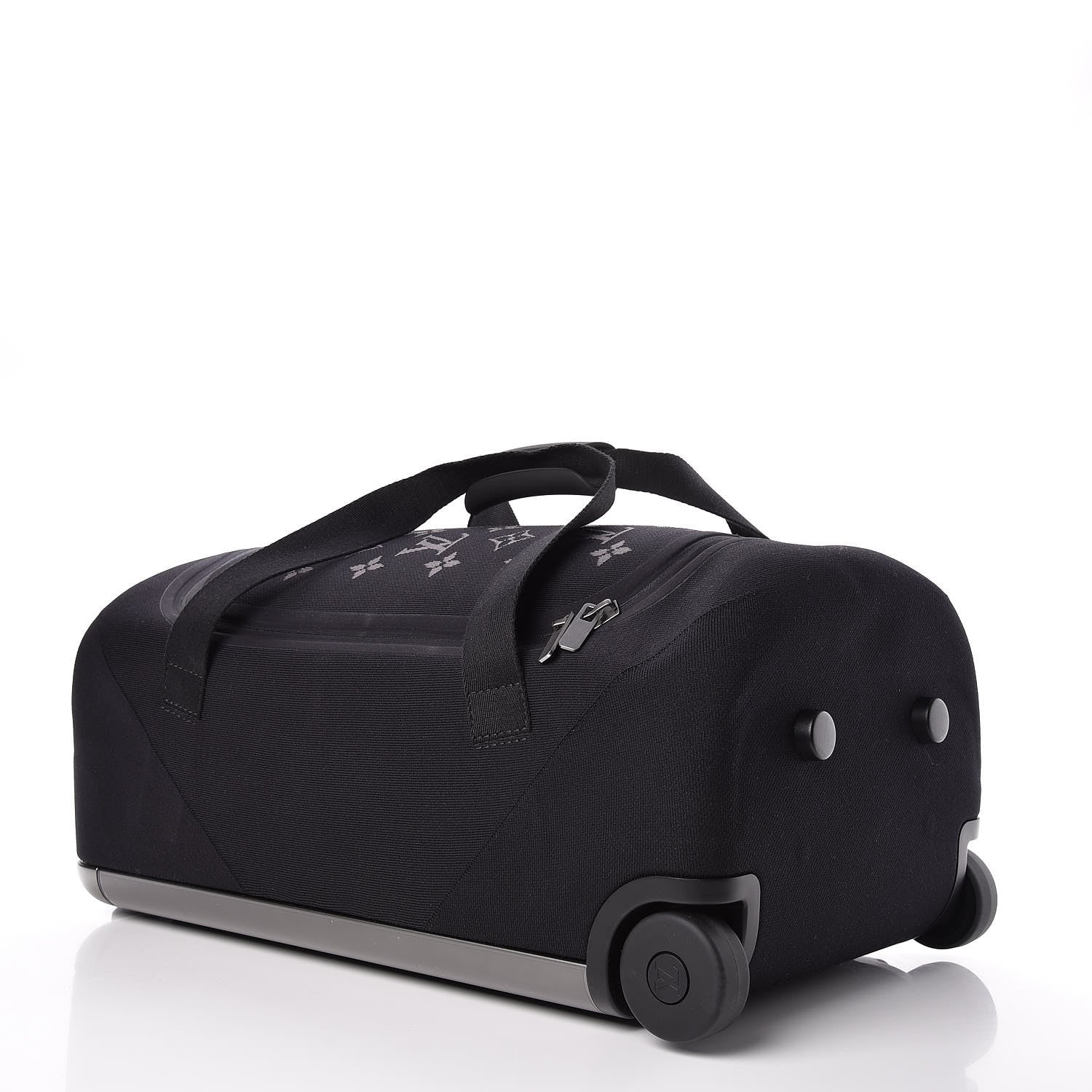 Louis Vuitton Knit Monogram Horizon Soft Duffle 55 Black 6 of 11