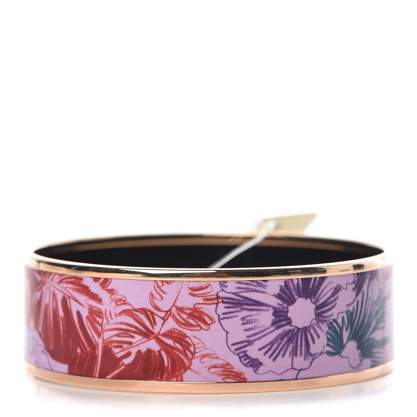 Enamel Wide Printed Jardin Botanique Bracelet 65 Surnaturel