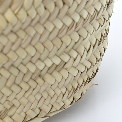 Loewe Raffia Basket Tote Bag Natural Tan Orange 11 of 12