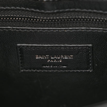 Saint Laurent Patent Le 5 A 7 Monochrome Hobo Black 6 of 12