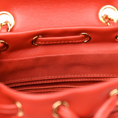 Chanel Lambskin Quilted Mini Urban Spirit Backpack Red 10 of 11