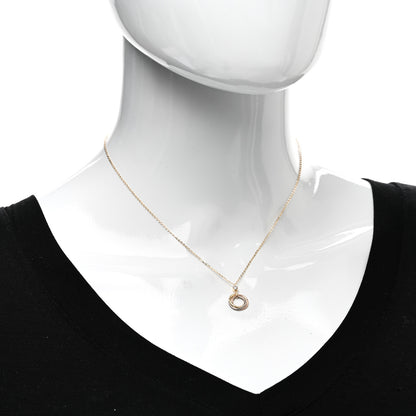 Cartier 18K Pink Yellow White Gold Diamond Trinity Pendant Necklace 2 of 4
