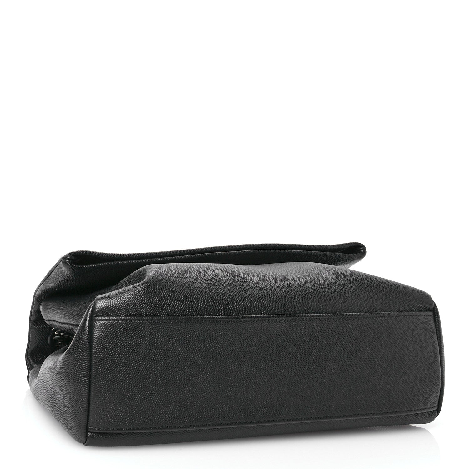 Saint Laurent Grain De Poudre Medium West Hollywood Monogram Fold-Over Black 4 of 12