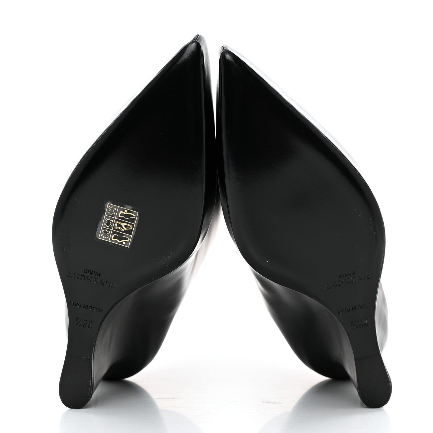 Givenchy Calfskin G Lock 80mm Wedge Low Boots 38.5 Black 4 of 11