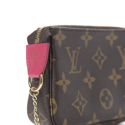 Louis Vuitton Monogram 2020 Christmas Animation Roller Coaster Mini Pochette Accessories Pivoine 6 of 7