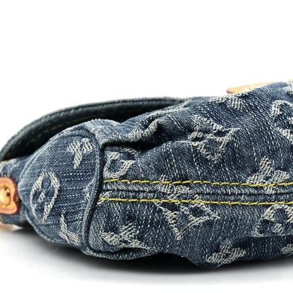 Louis Vuitton Monogram Denim Mini Pleaty Blue 8 of 9