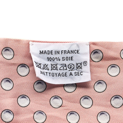 Hermes Silk Grand Tralala Twilly Rose Poudre Jaune 3 of 4