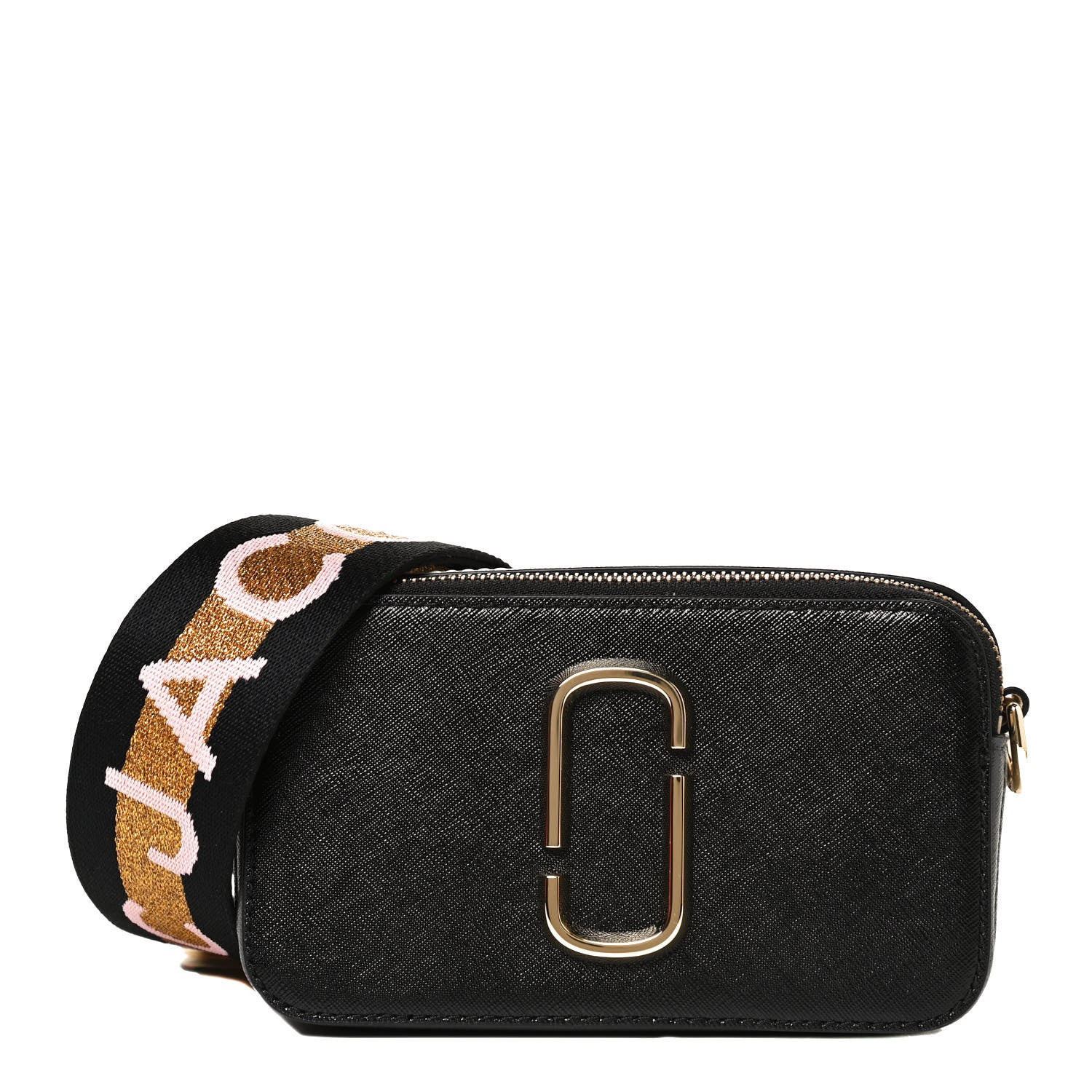 Marc Jacobs Saffiano Small Snapshot Camera Bag Black 1 of 10