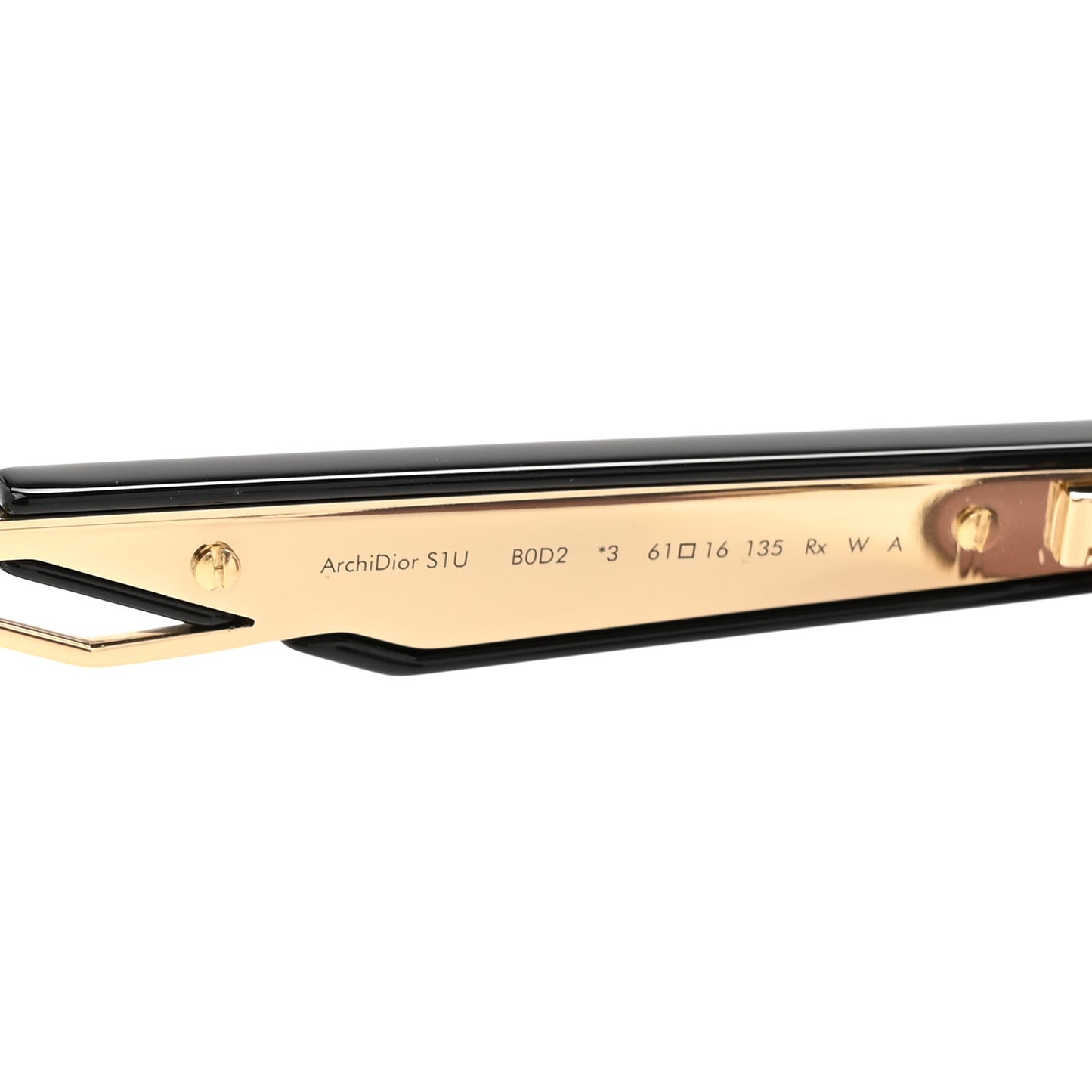 Metal ArchiDior S1U Sunglasses Gold