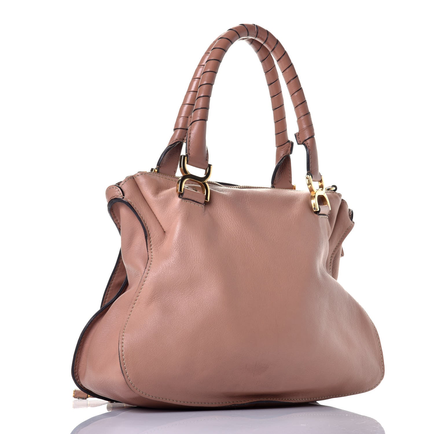 Chloe Calfskin Medium Marcie Satchel Anemone Pink 3 of 9