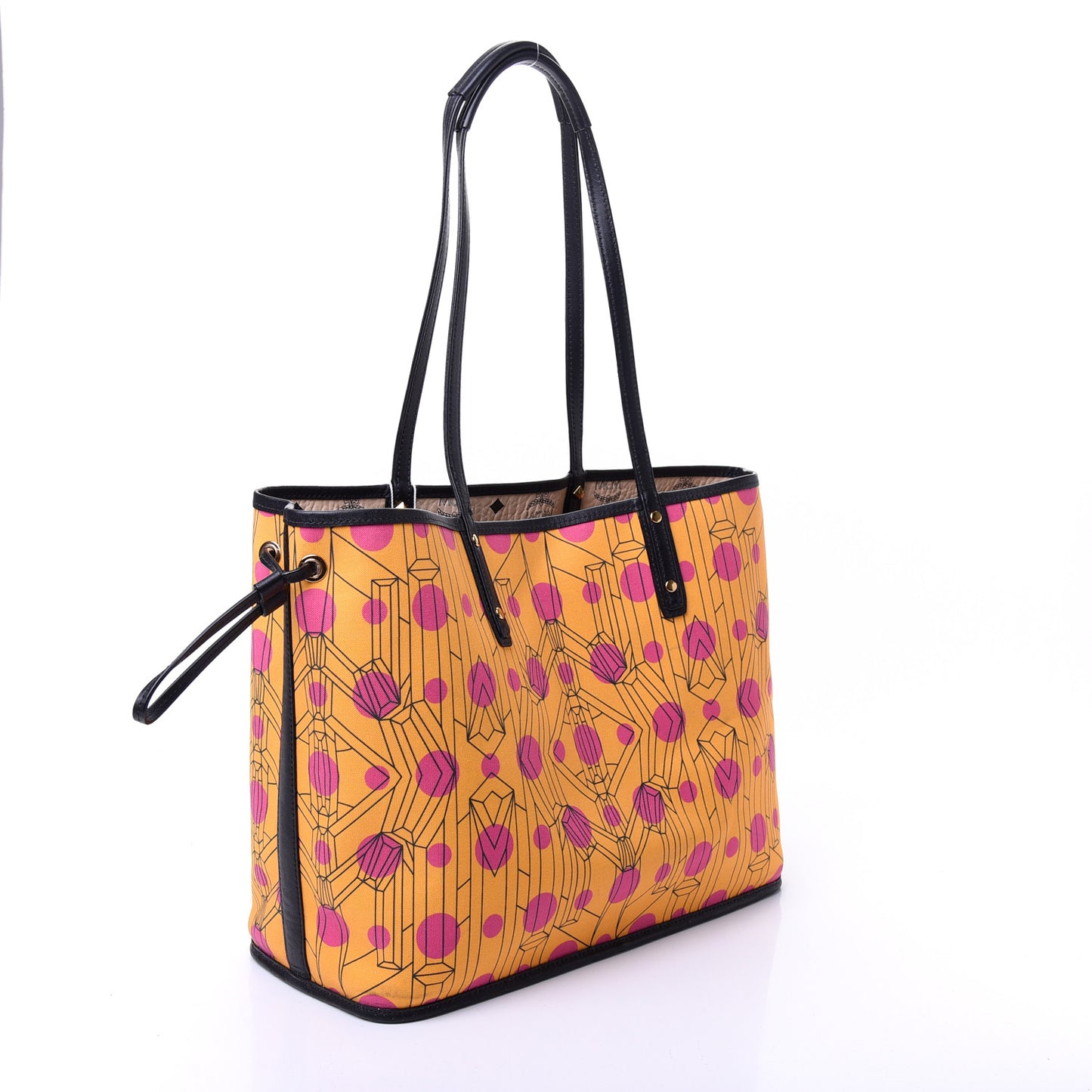 Visetos Medium Project Reversible Shopper Tote Beige
