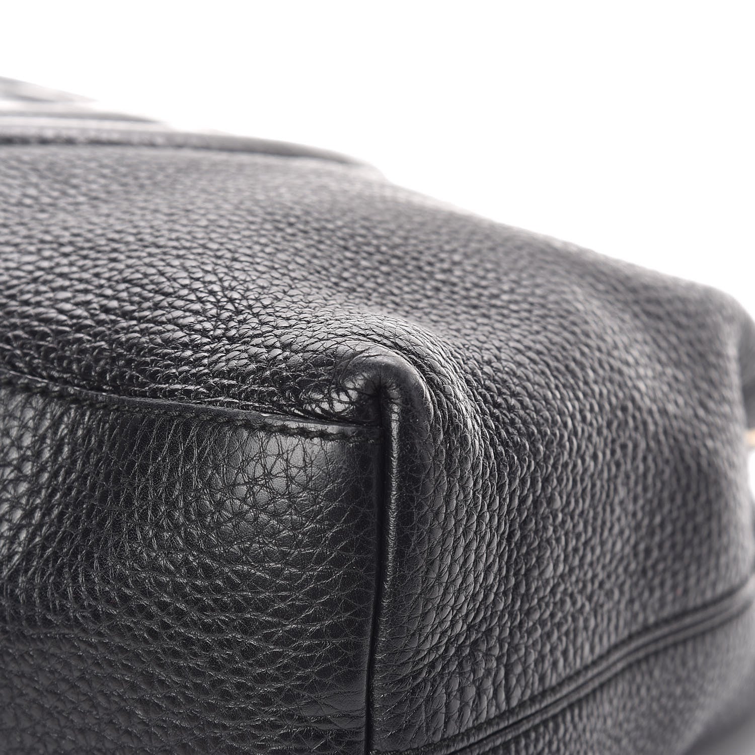 Gucci Pebbled Calfskin Medium Soho Chain Shoulder Bag Black 11 of 16