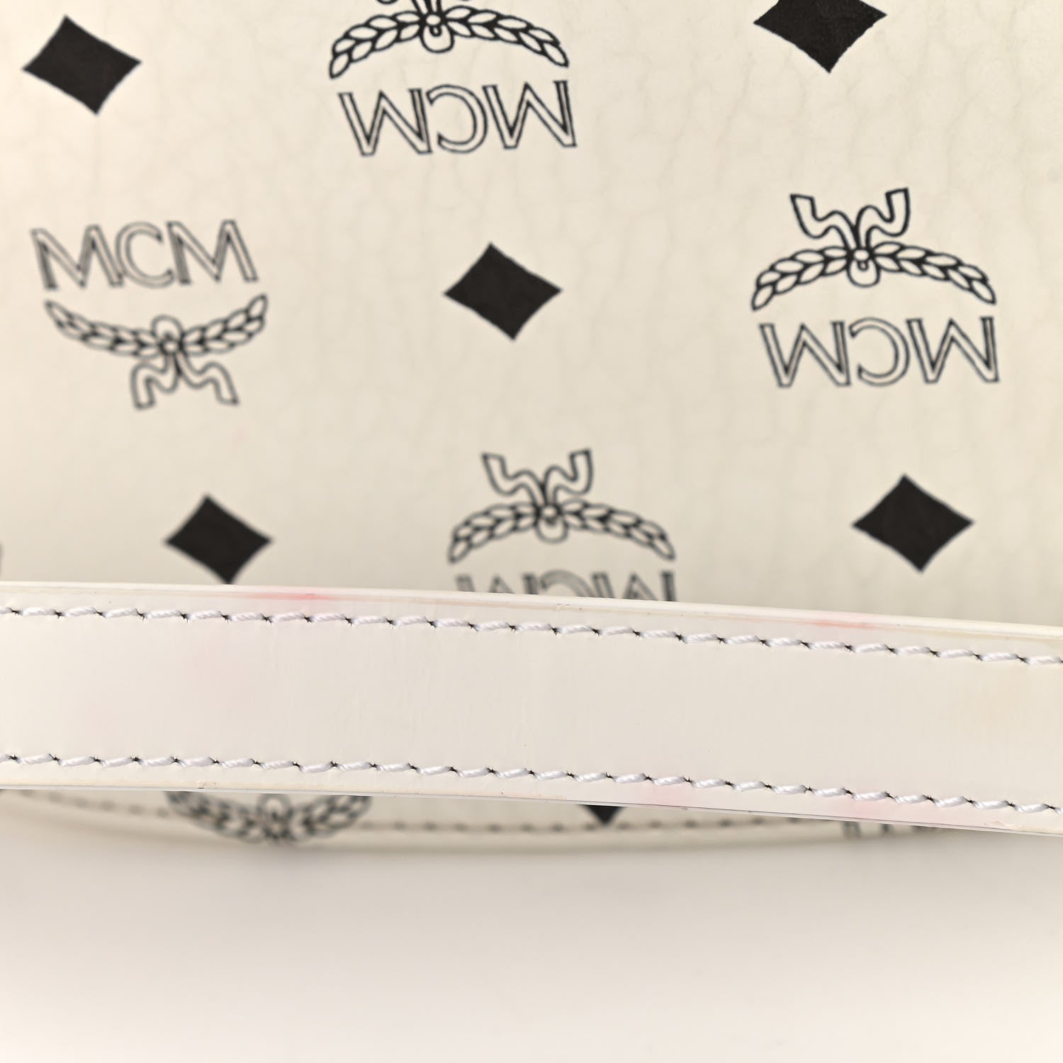 MCM Visetos Small Patricia Crossbody Bag White 11 of 11