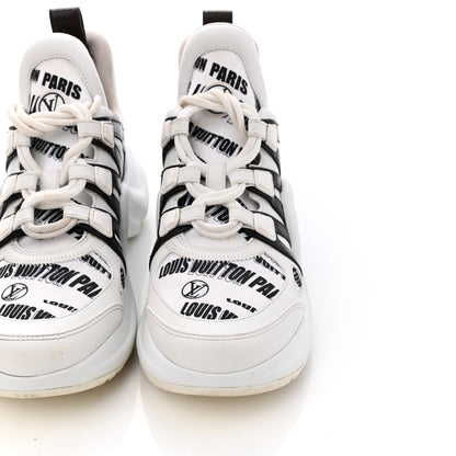 Louis Vuitton X FORNASETTI Calfskin Technical Nylon LV Archlight Sneaker 38.5 Black 10 of 15
