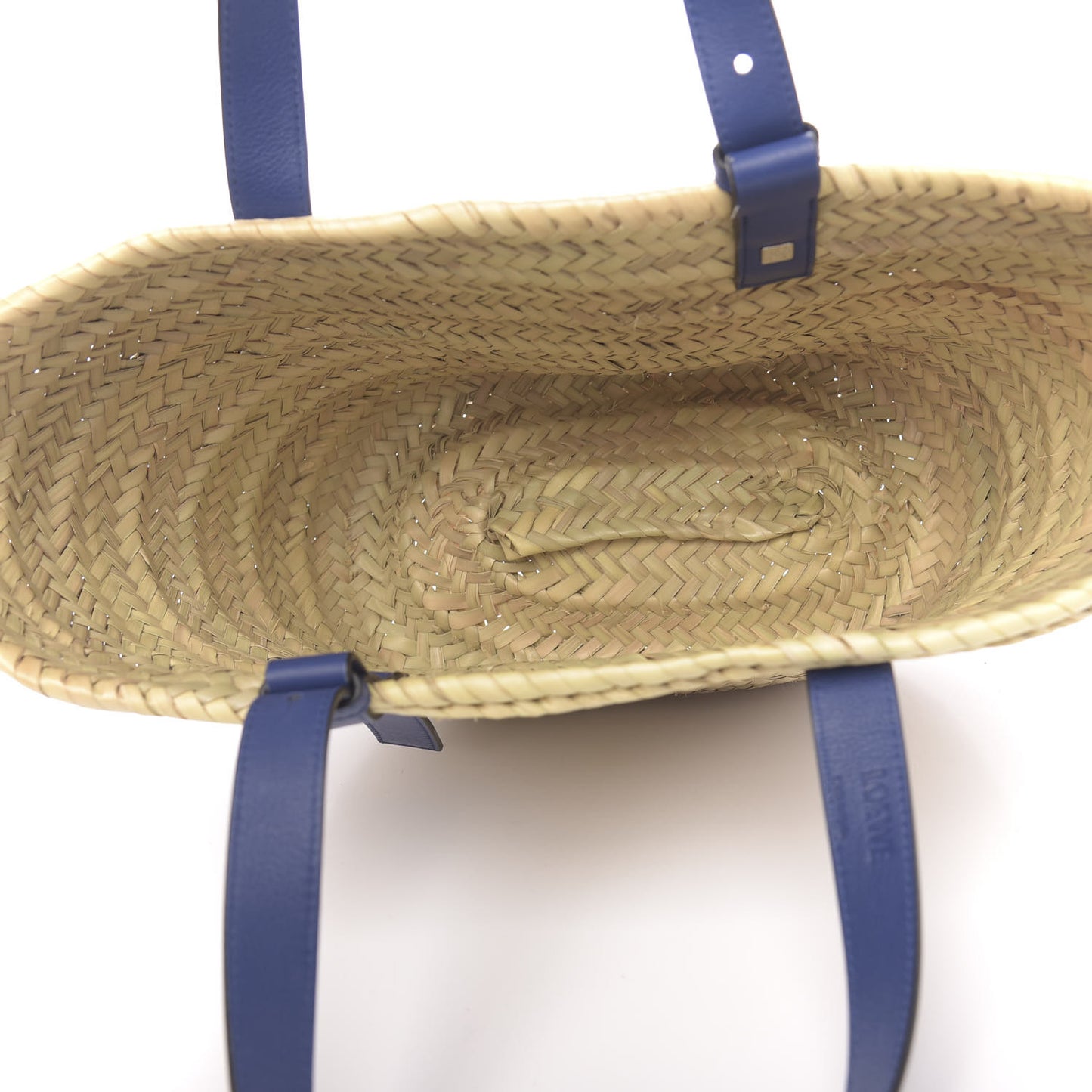 Raffia Basket Tote Bag Cream Multi