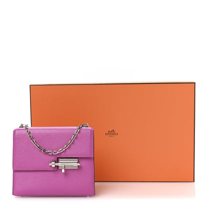 Hermes Chevre Mysore Mini Verrou Chaine Bag Magnolia 11 of 11