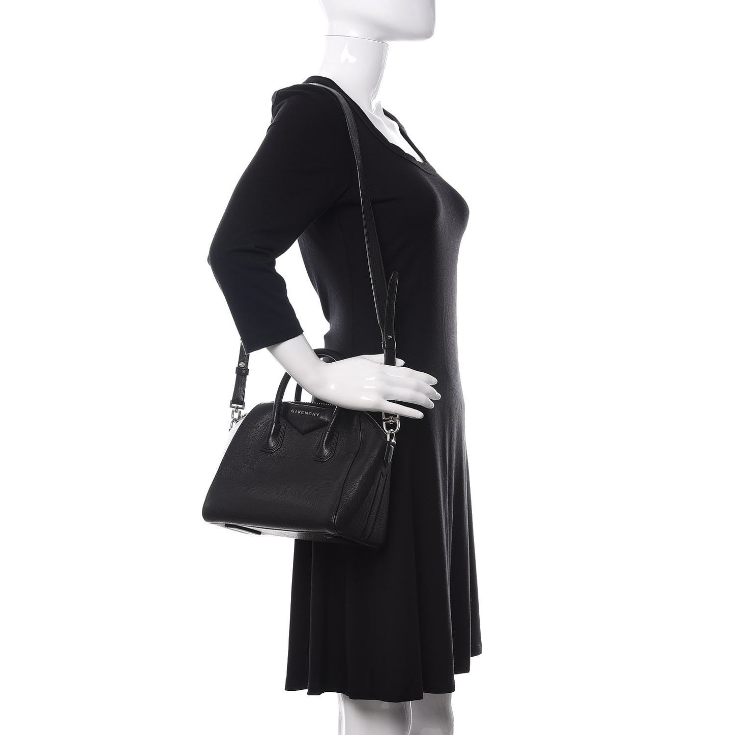 Sugar Goatskin Mini Antigona Black