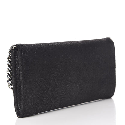 Stella McCartney Shaggy Deer Falabella Flap Wallet Black 3 of 11