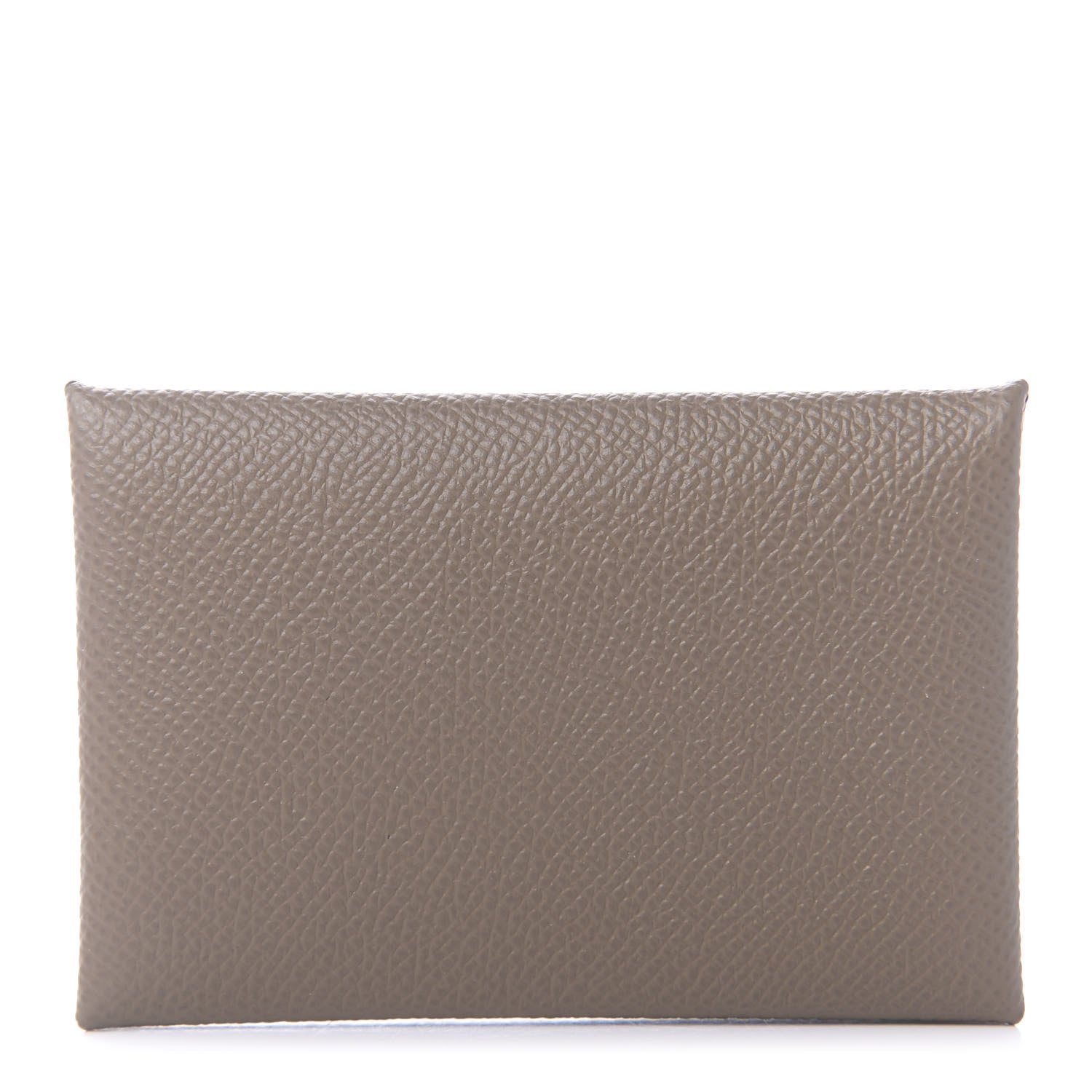 Hermes Epsom Calvi Card Case Etoupe 1 of 8