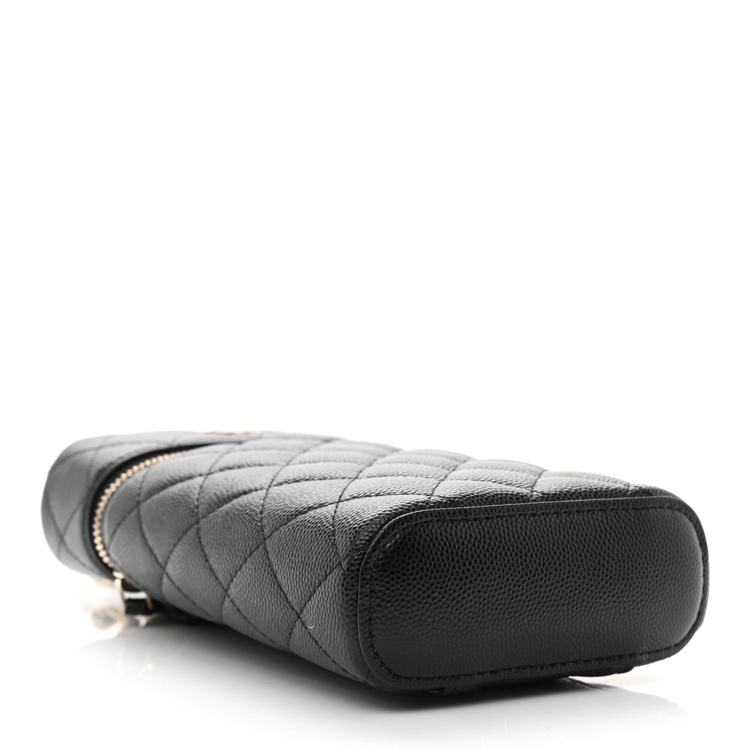 Chanel Caviar Quilted Phone Holder With Chain Black 3 of 10