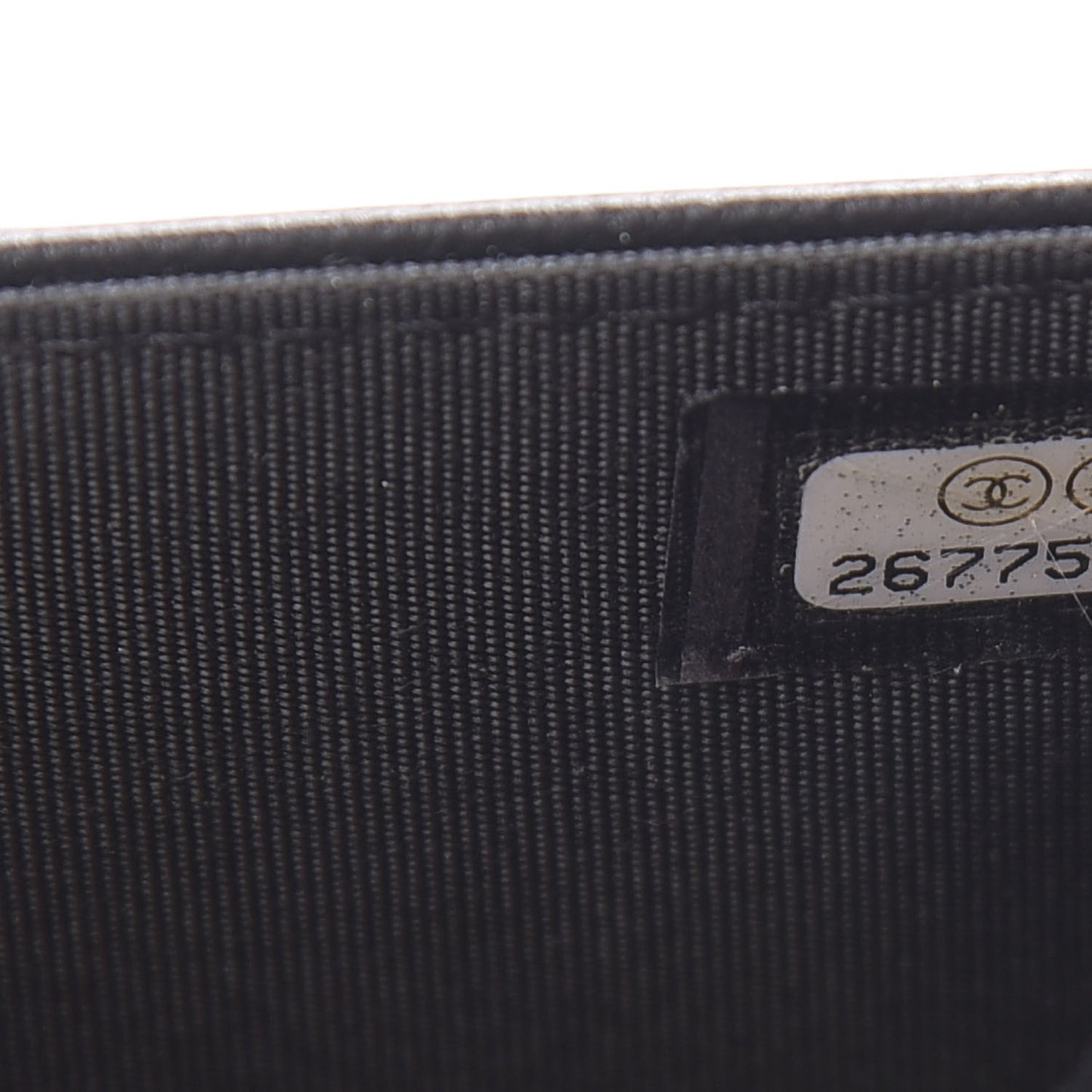 Lambskin Quilted Boy Wallet On Chain WOC Black