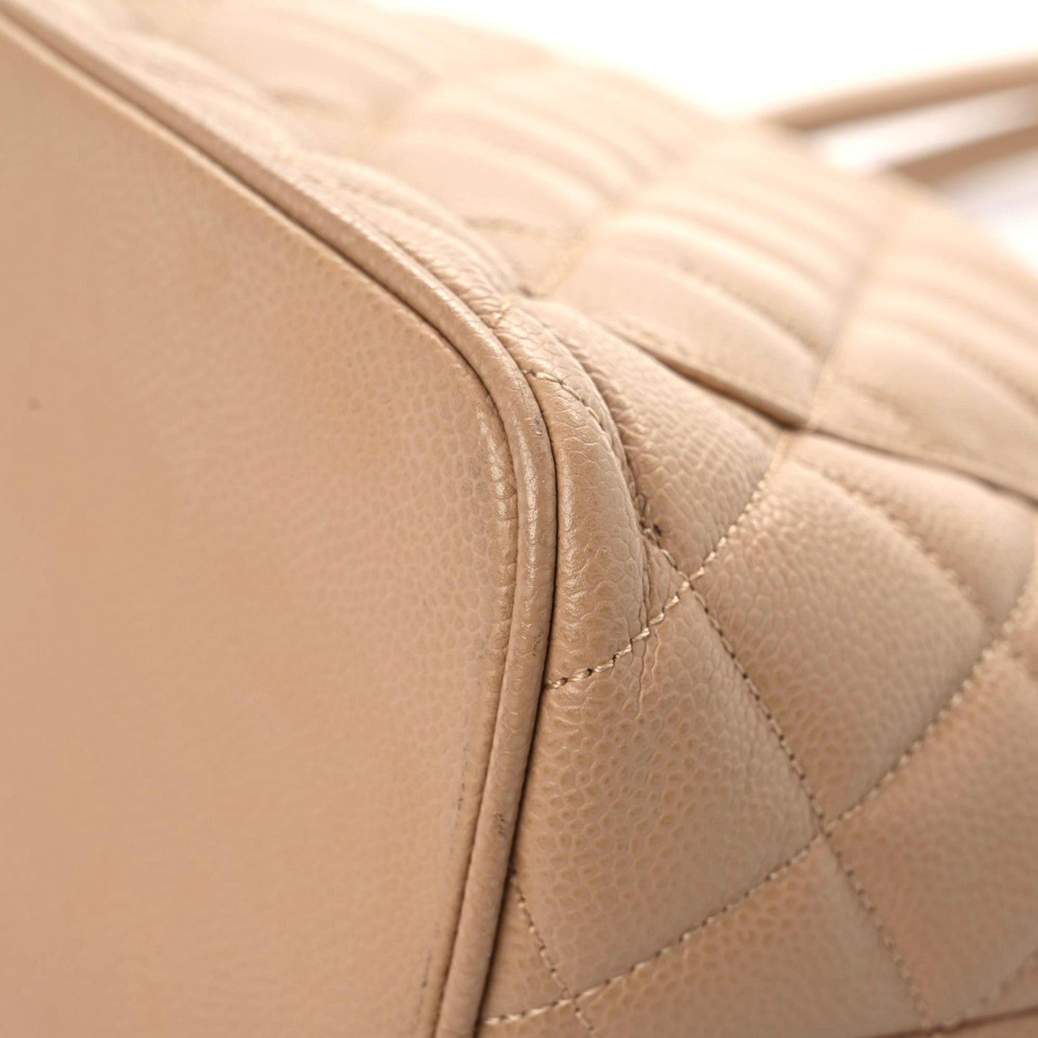 Chanel Caviar Quilted Medallion Tote Beige 8 of 17