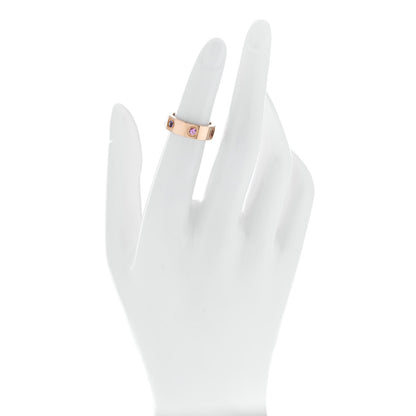 Cartier 18K Pink Gold Sapphire Garnet Amethyst 5.5mm LOVE Ring 47 4.25 2 of 5