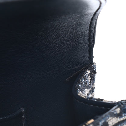 Christian Dior Oblique Saddle Belt Bag Blue 11 of 16