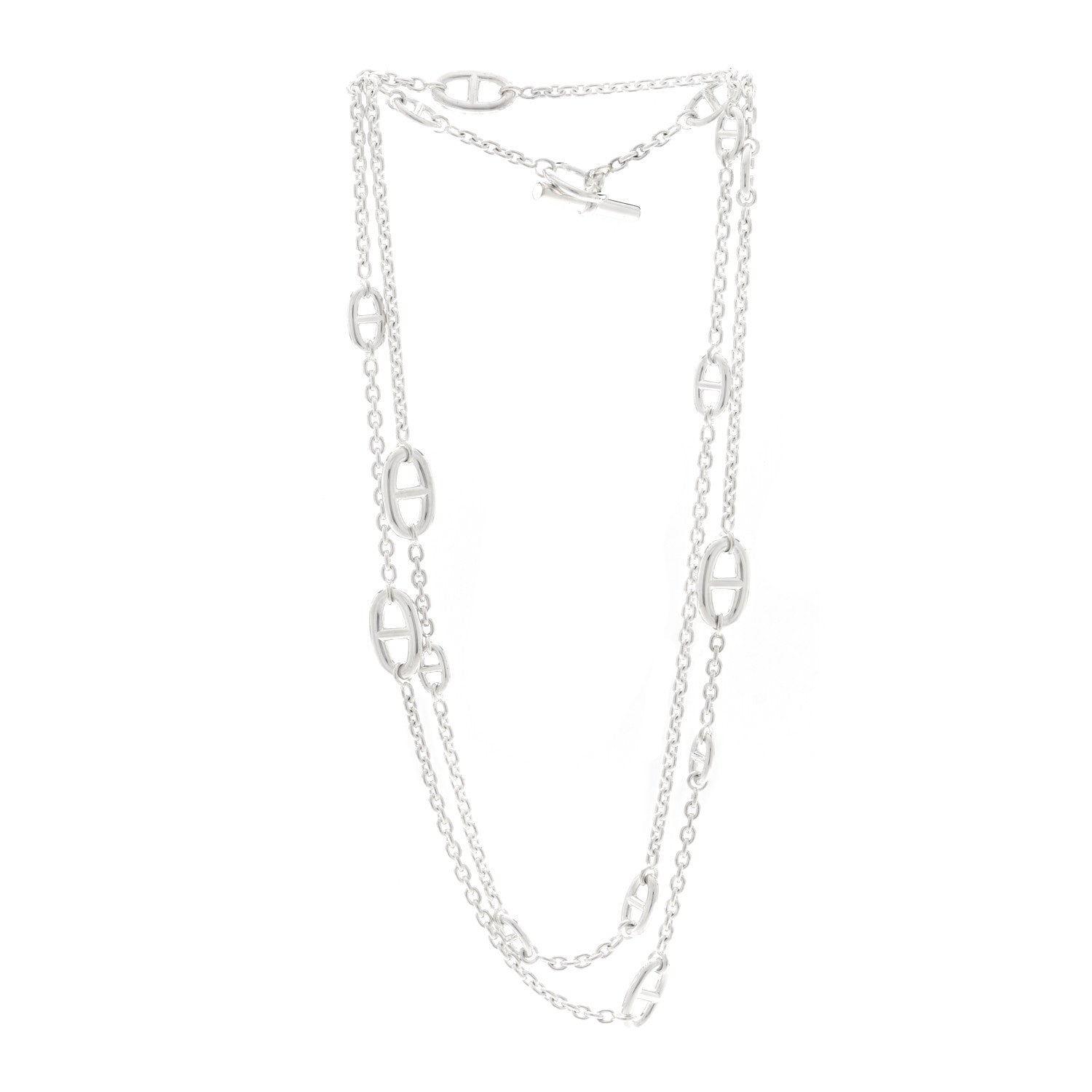 Hermes Sterling Silver Farandole Necklace 120 3 of 5