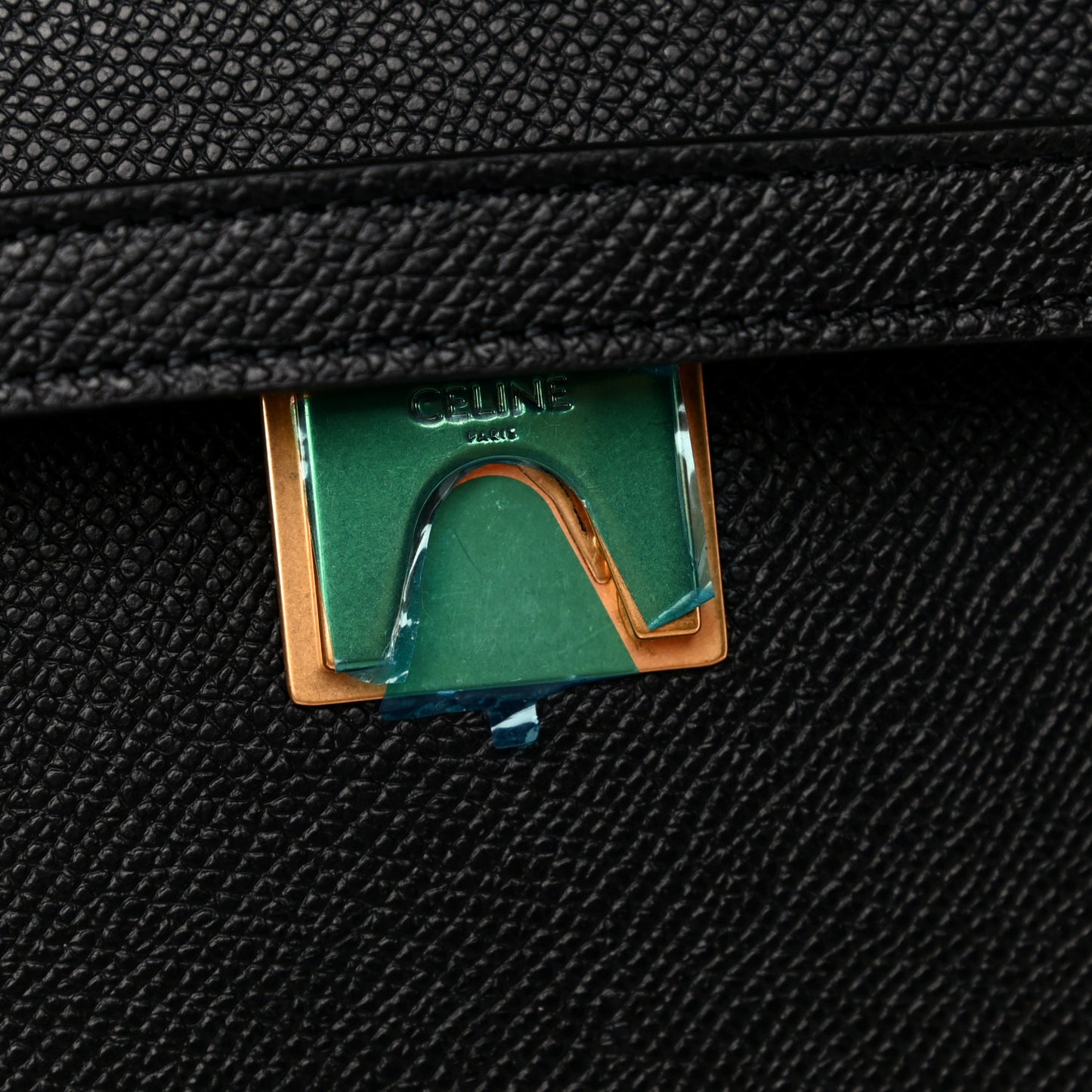 Grained Calfskin Mini Belt Bag Black