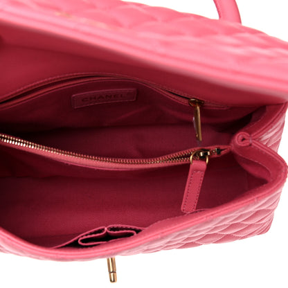 Chanel Caviar Quilted Small Coco Handle Flap Pink 8 of 15