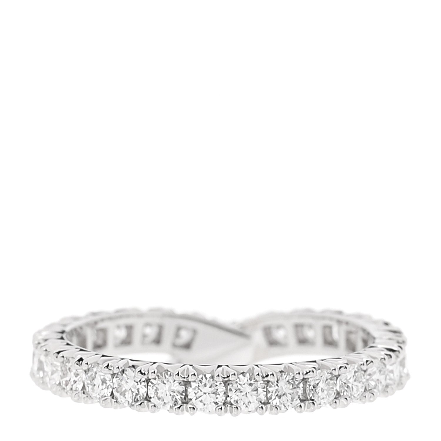 Harry Winston Platinum Diamond Ribbon Wedding Band Ring 47 4.25 3 of 5