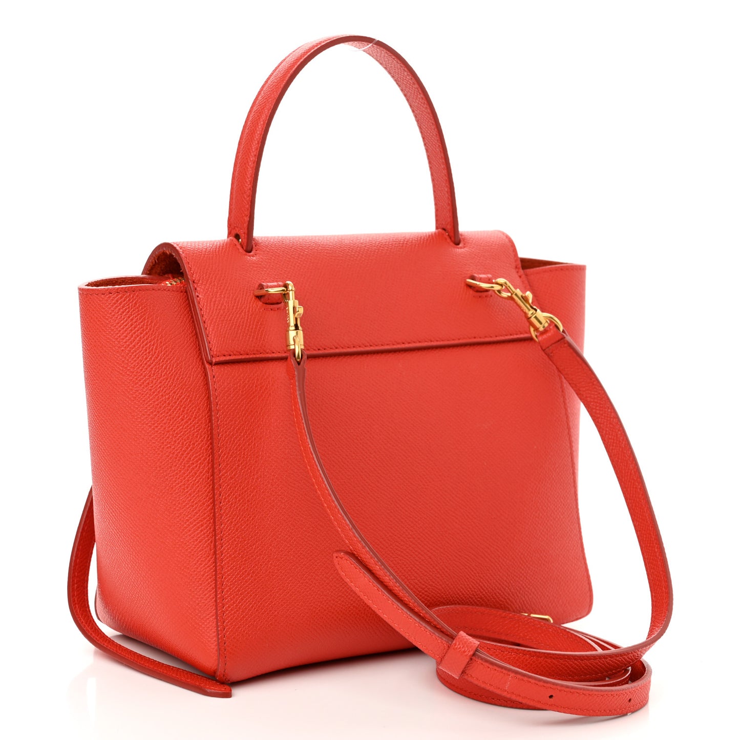 Grained Calfskin Nano Belt Bag Carnelian