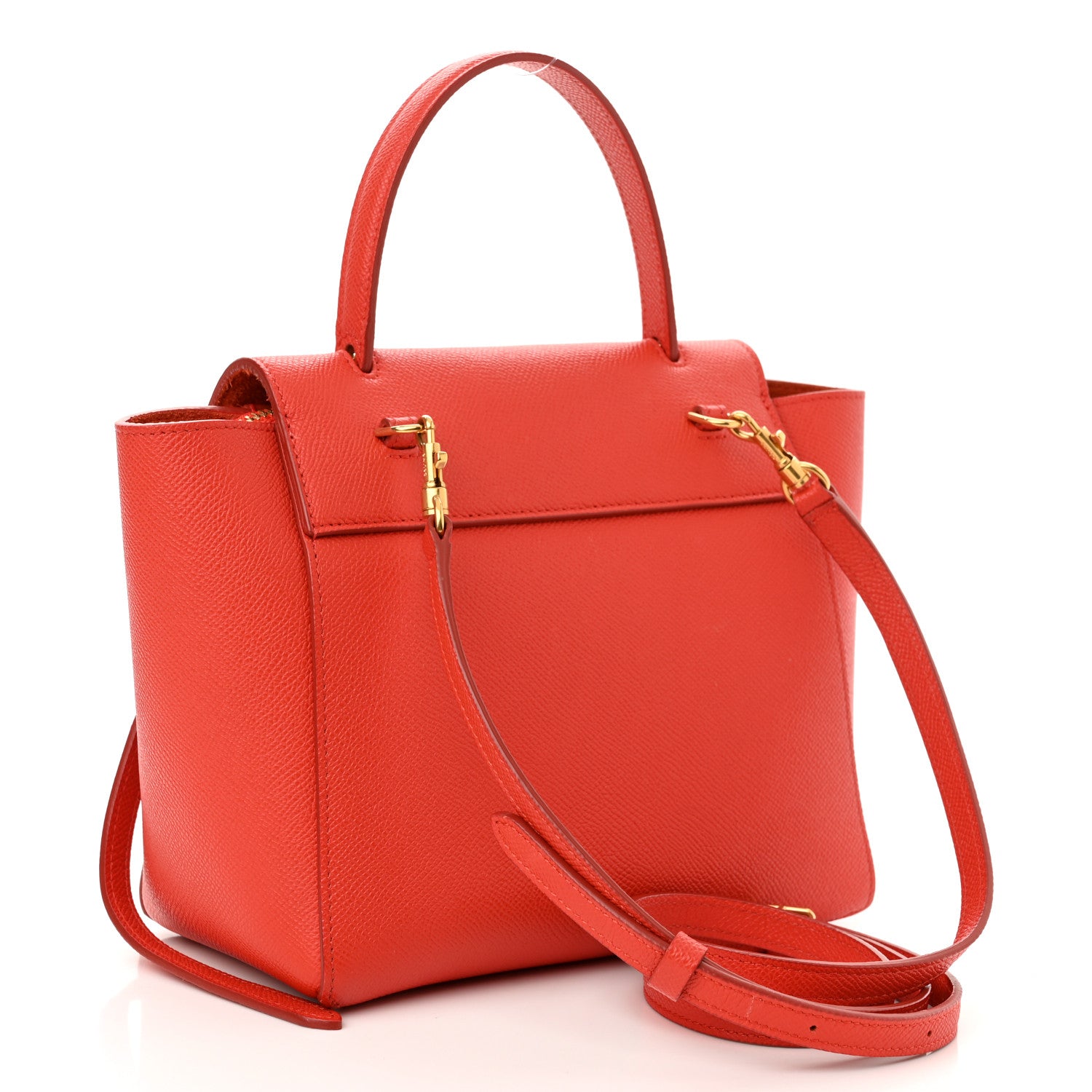 Celine Grained Calfskin Nano Belt Bag Carnelian 3 of 9