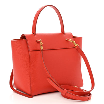 Celine Grained Calfskin Nano Belt Bag Carnelian 3 of 9