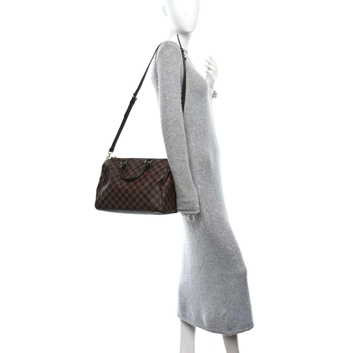 Louis Vuitton Damier Ebene Speedy Bandouliere 30 2 of 11