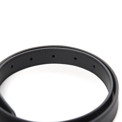 Gucci Moon Calfskin Pearl Double G 20mm Belt 80 32 Black Cream 3 of 6