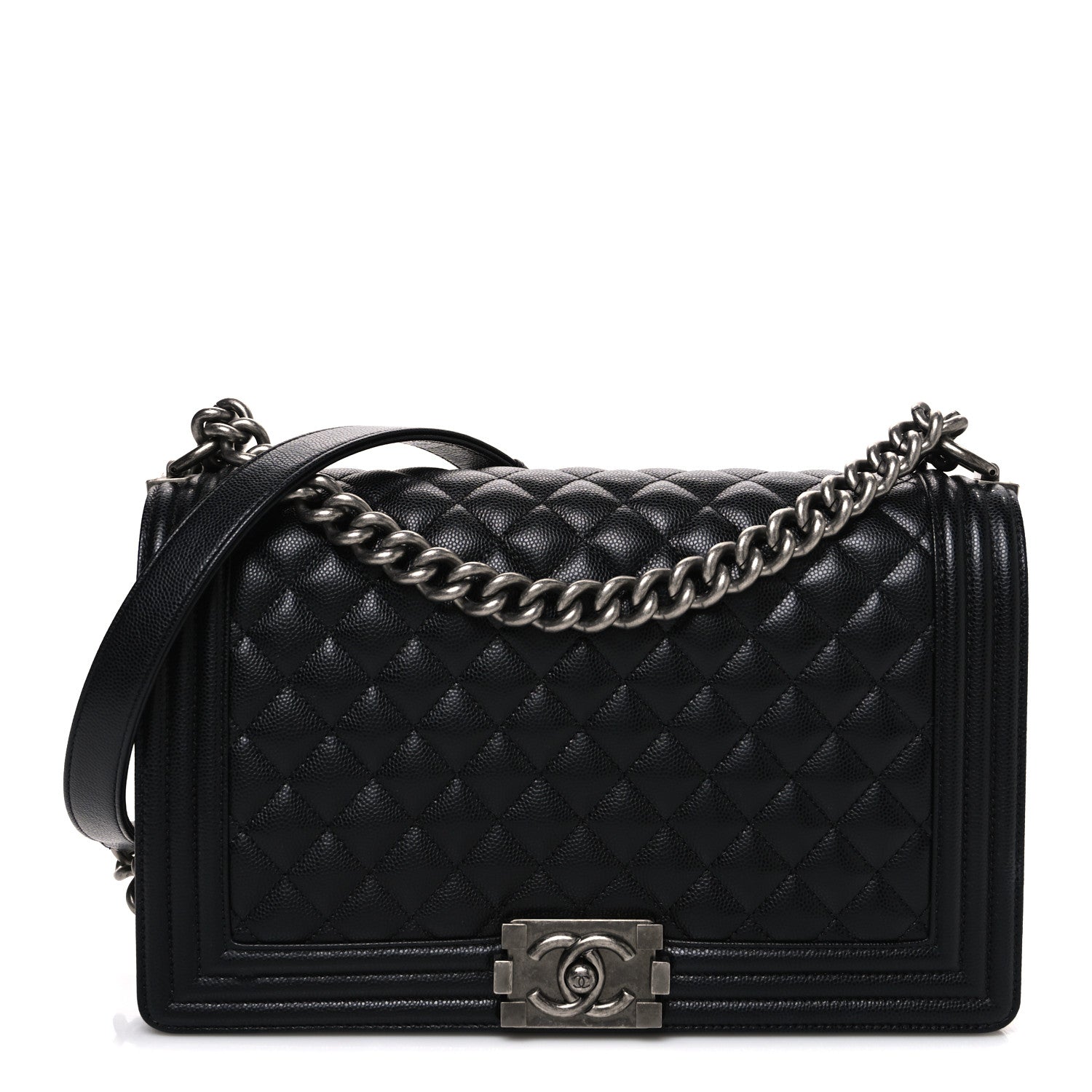 Chanel Caviar Quilted New Medium Boy Flap Black 1 of 10