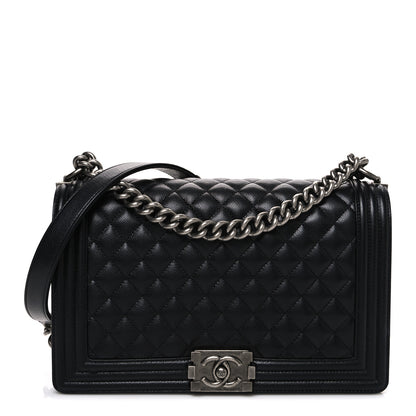 Chanel Caviar Quilted New Medium Boy Flap Black 1 of 10