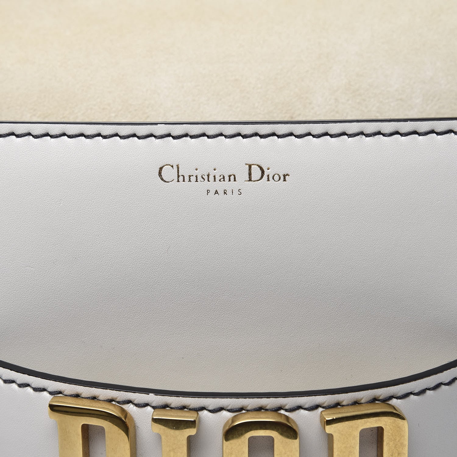 Christian Dior Smooth Calfskin Dio(r)evolution Flap Clutch White 14 of 18